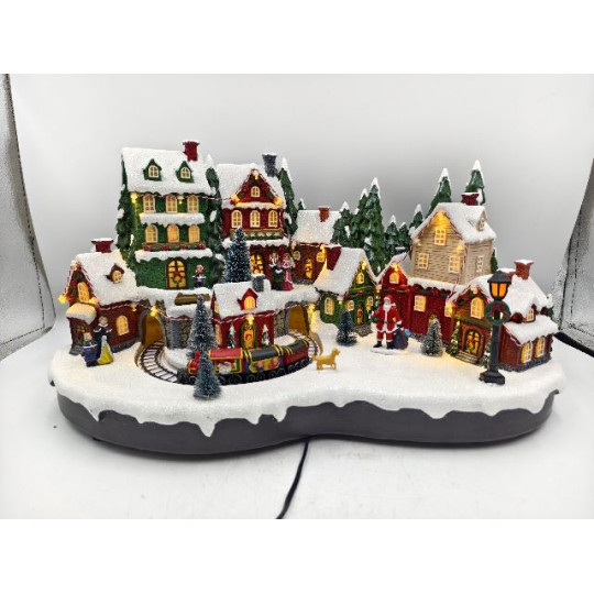 VILLAGGIO CITTA' 50X30XH26CM LED MUS MOV