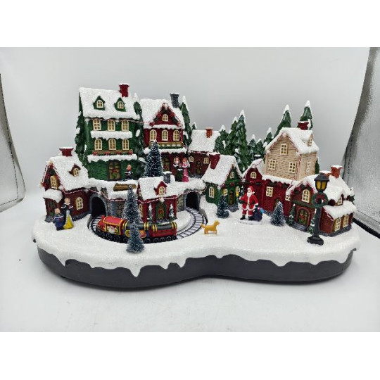 VILLAGGIO CITTA' 50X30XH26CM LED MUS MOV