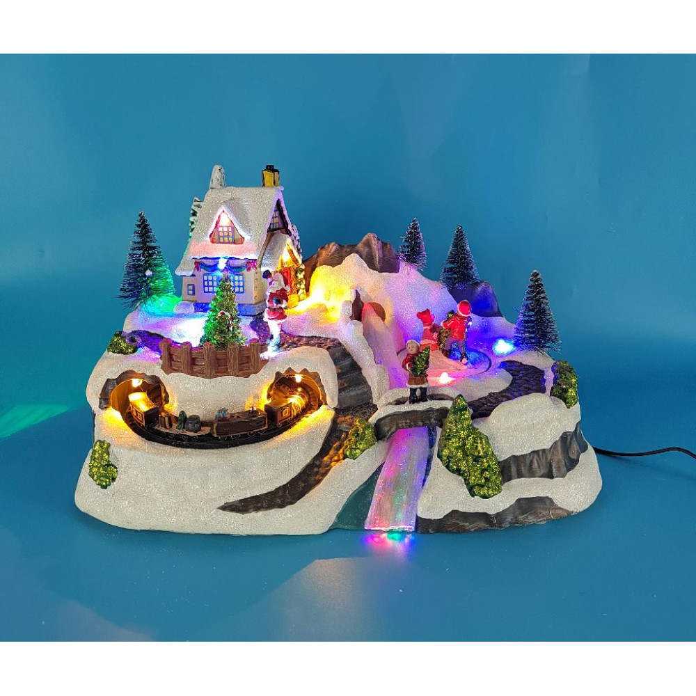 VILLAGGIO FO LED MUSICA MOV 30,5X16XH20C