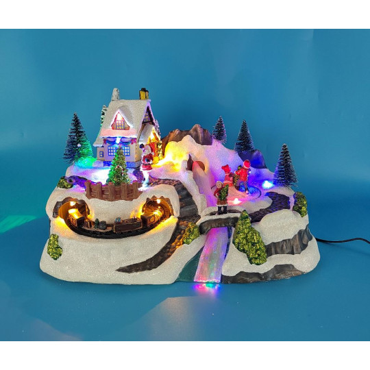 VILLAGGIO FO LED MUSICA MOV 30,5X16XH20C