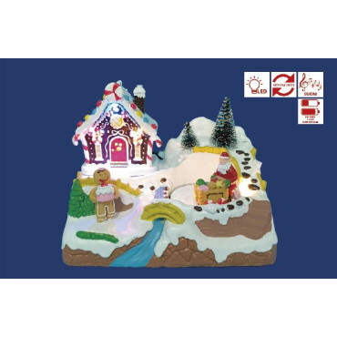 VILLAGGIO GINGERBREAD 19,8X12,6XH15,2CM 2