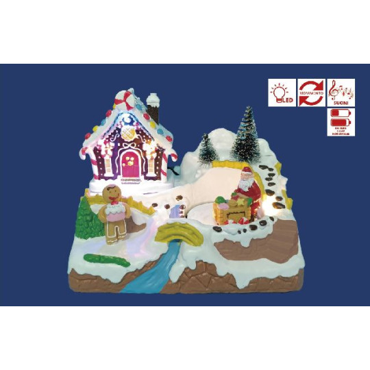 VILLAGGIO GINGERBREAD 19,8X12,6XH15,2CM