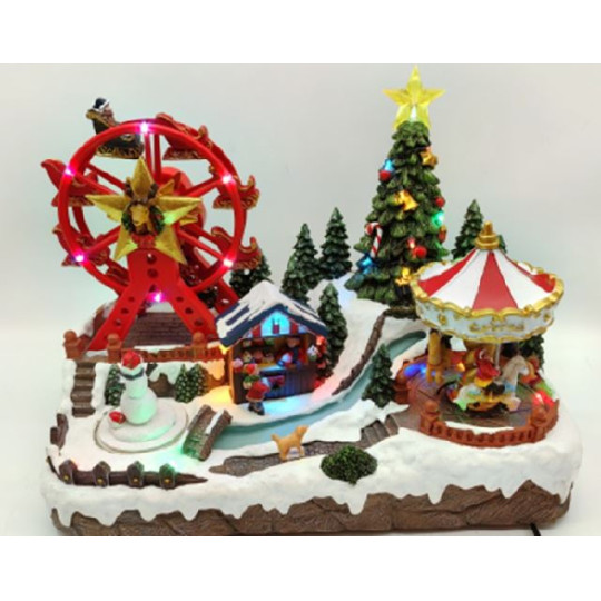 VILLAGGIO LUNAPARK 33X20,5XH26CM LED MUS VILLAGGIO LUNAPARK 33X20,5XH26CM LED MUS