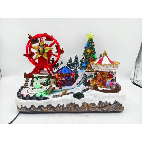 VILLAGGIO LUNAPARK 33X20,5XH26CM LED MUS