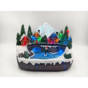 VILLAGGIO MONTAGNA PATTINI 23X14,5XH16,5 2