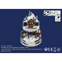 VILLAGGIO NATALE 25X26.5XH32CM LED MUSIC