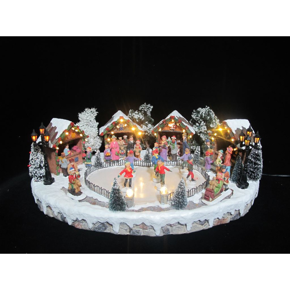 VILLAGGIO PATTINATORI LED MUSICA MOV 44, VILLAGGIO PATTINATORI LED MUSICA MOV 44,