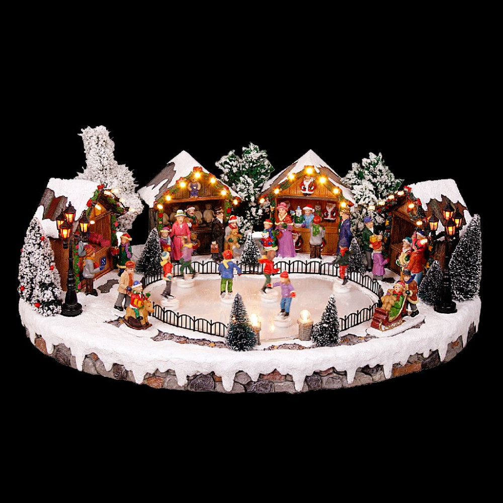 VILLAGGIO PATTINATORI LED MUSICA MOV 44,