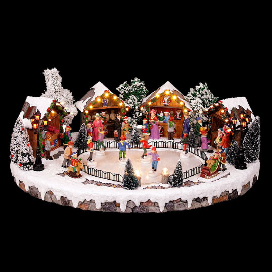 VILLAGGIO PATTINATORI LED MUSICA MOV 44,