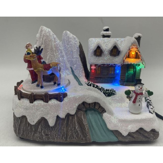 VILLAGIO SANTA RENNA 16,5X11XH11CM FO MU VILLAGIO SANTA RENNA 16,5X11XH11CM FO MU