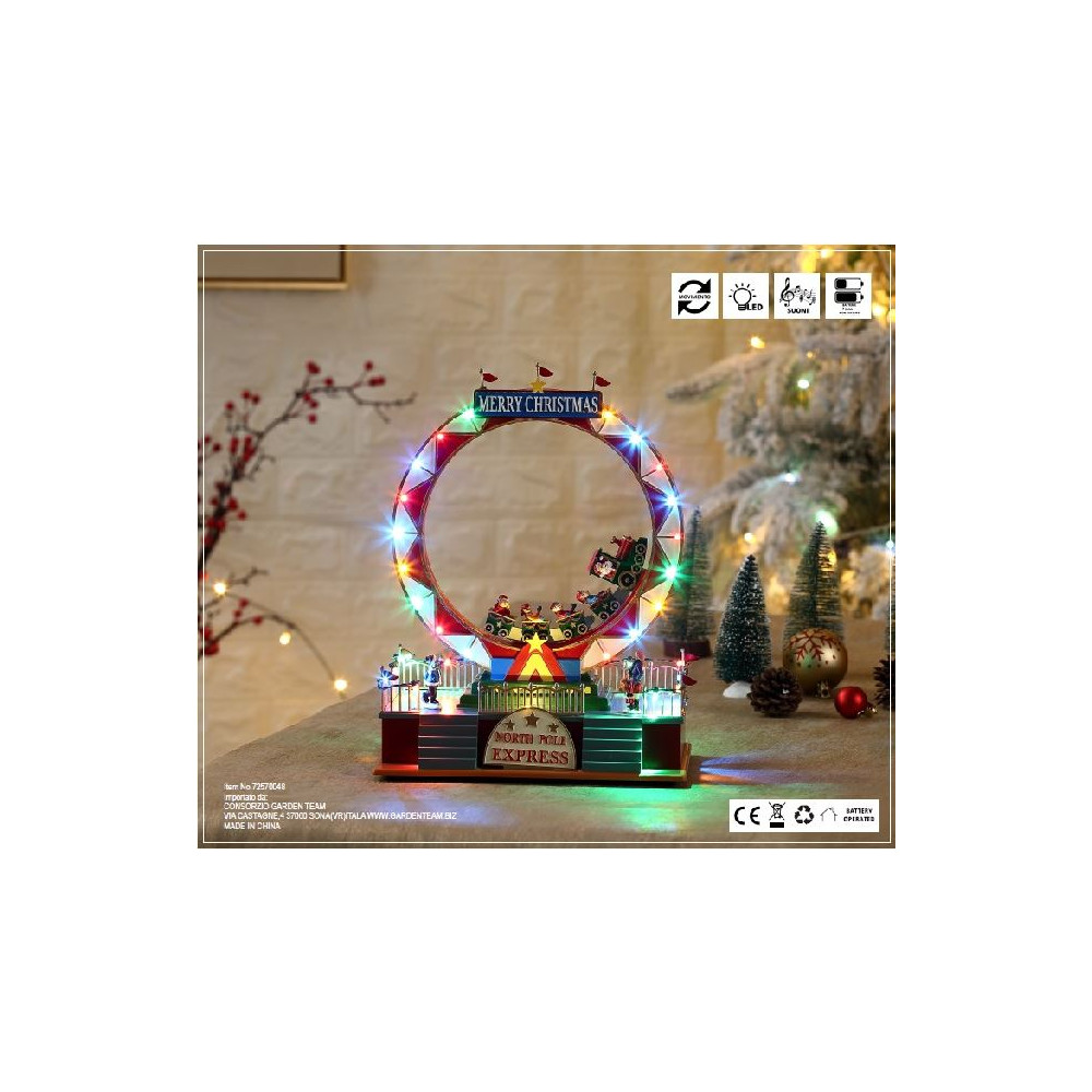 XMAS CARNIVAL 24,3X15,5XH32CM LED MUSICA
