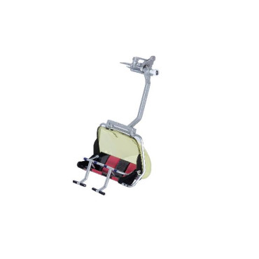 SEGGIOLA  4 POSTI ROSSO-NERO 1:32