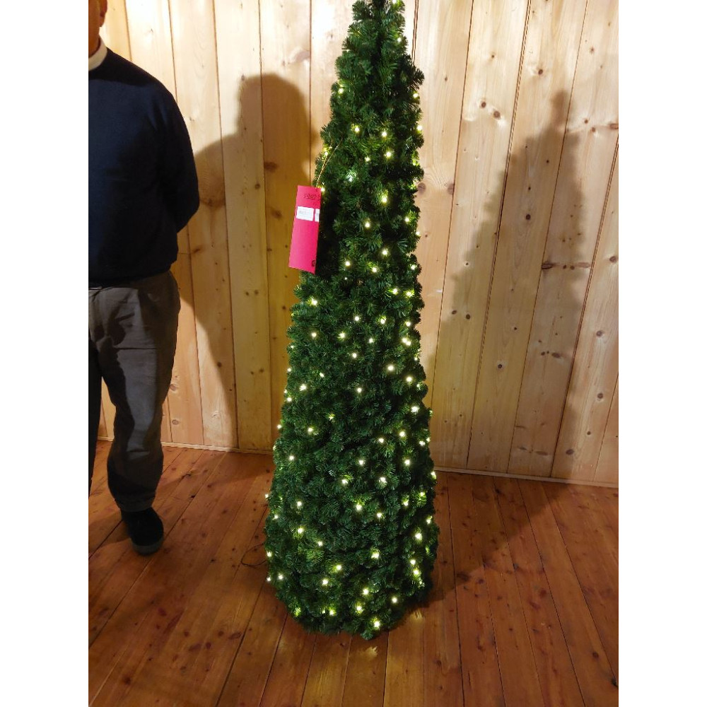 PINO CONO 210CM D66CM PVC 560LED CALD