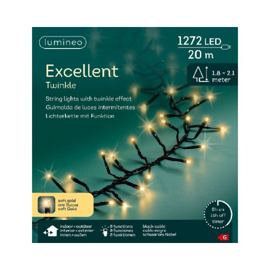 1272LED EXCEL 20M 8F CHAMPAGNE