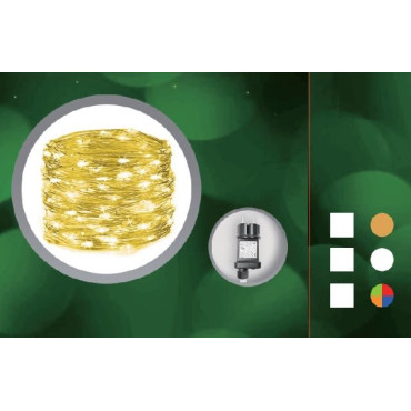 200MICROLED BIANCO FREDDO METAL ARG C/C