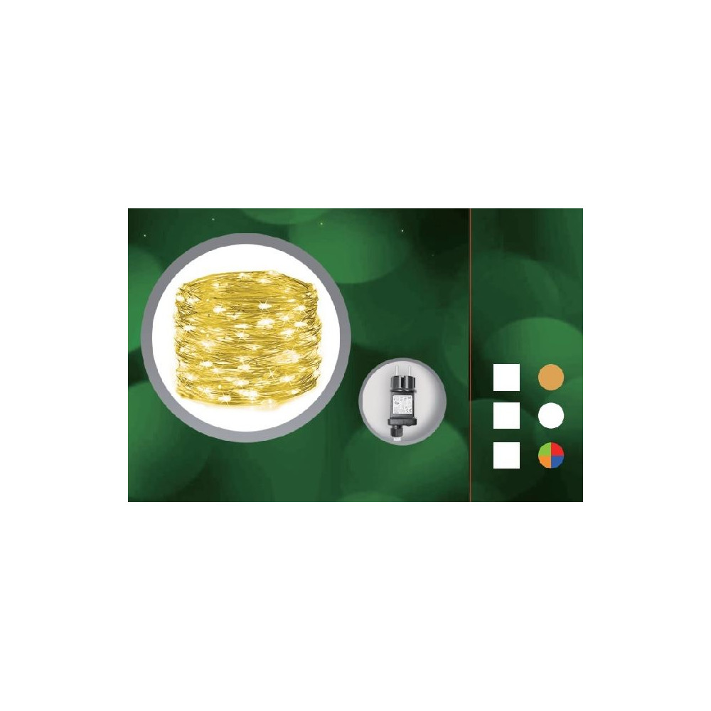 200MICROLED BIANCO FREDDO METAL ARG C/C