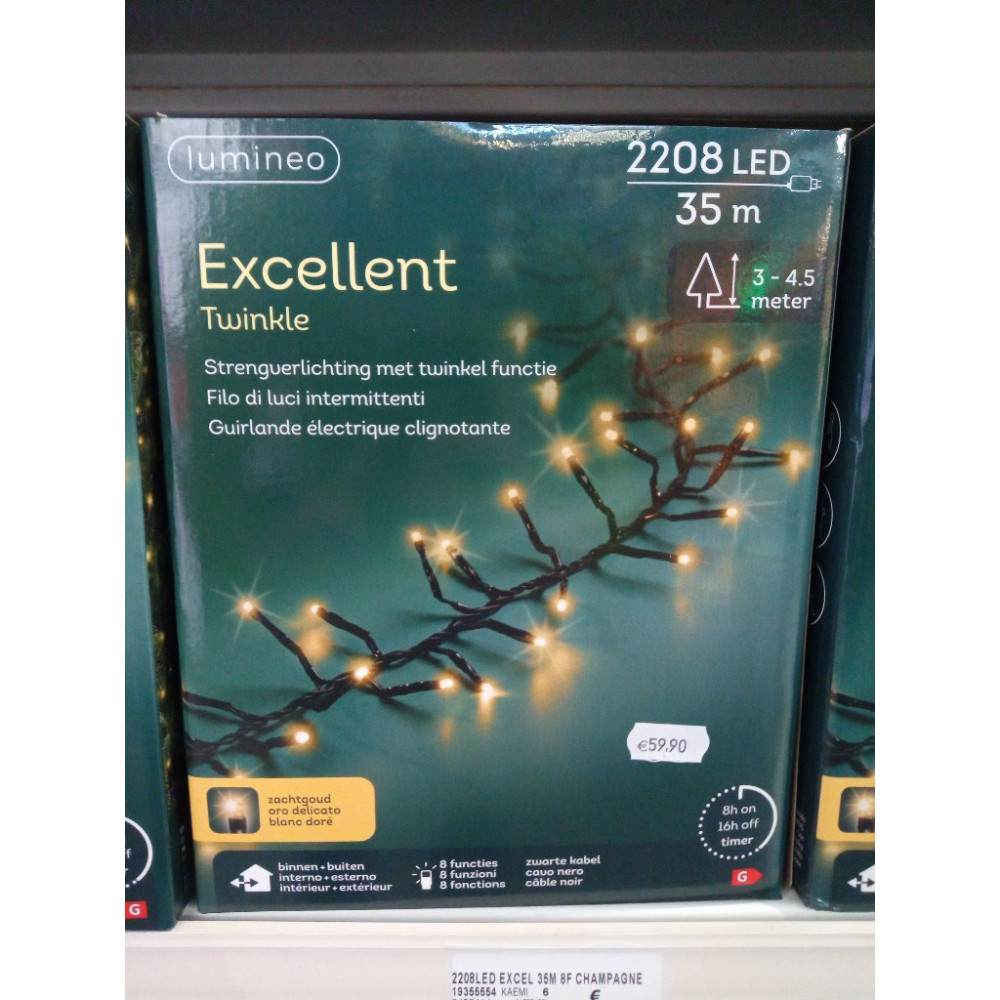 2208LED EXCEL 35M 8F CHAMPAGNE