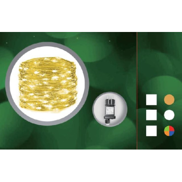 400MICROLED BIANCO FREDDO METAL ARG C/C