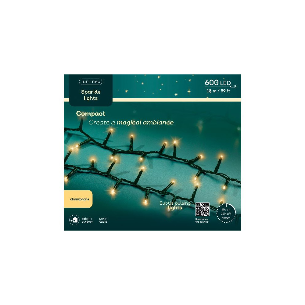 600LED COMPACT SPARKLE CHAMPAGNE