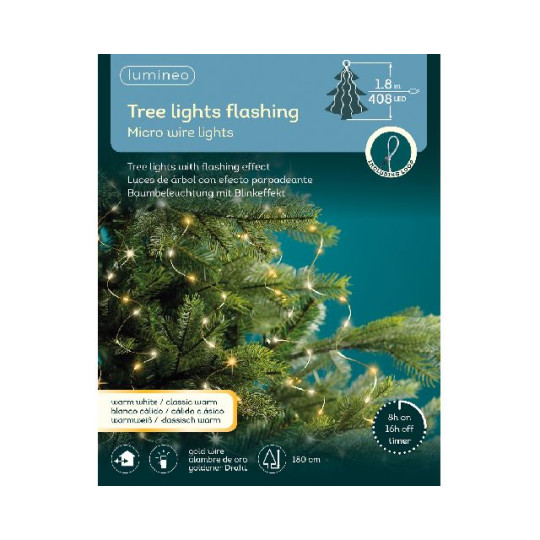 CASCATA 408MICROLED FLASH GOLD WARM CLAS