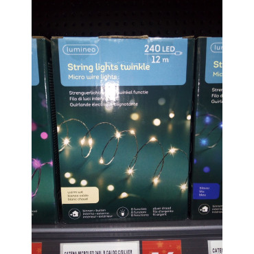 CATENA MICROLED 240L B.CALDO C/SILVER 2