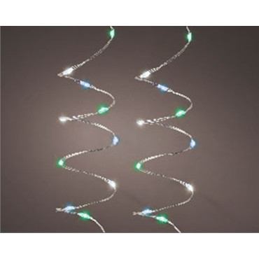 CATENA MICROLED 240L PASTEL B.FREDDO/BLU