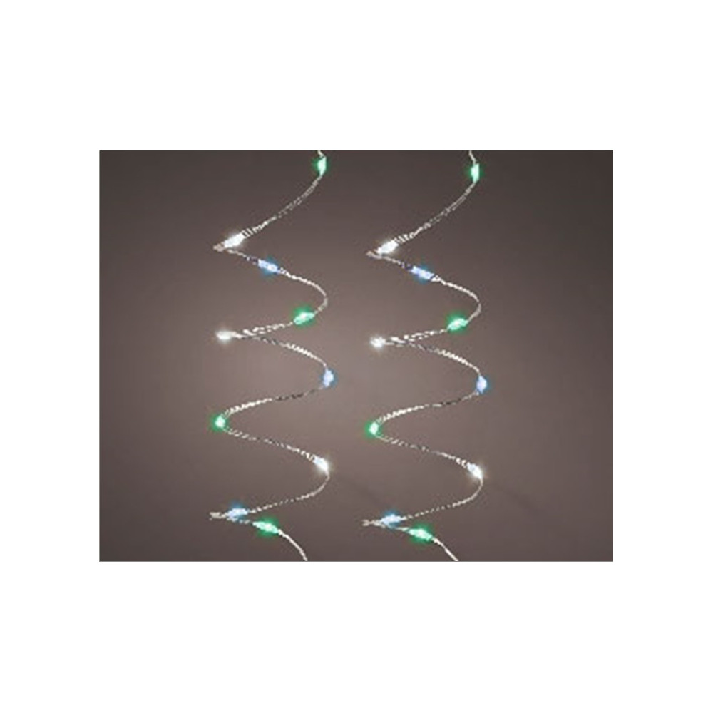 CATENA MICROLED 240L PASTEL B.FREDDO/BLU