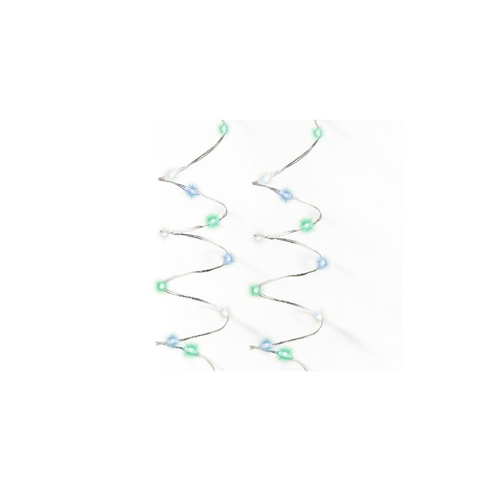 CATENA MICROLED 240L PASTEL B.FREDDO/BLU