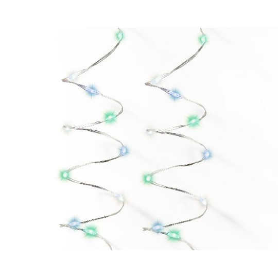 CATENA MICROLED 240L PASTEL B.FREDDO/BLU