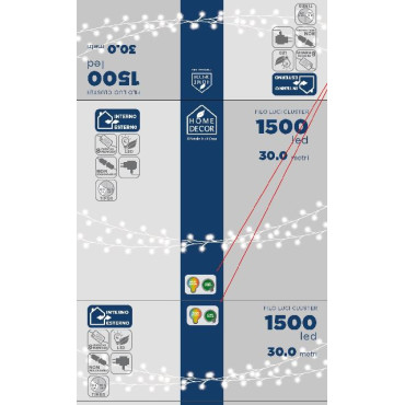 CLUSTER 1500 LED 5MM C/C TIMER MULTI 2