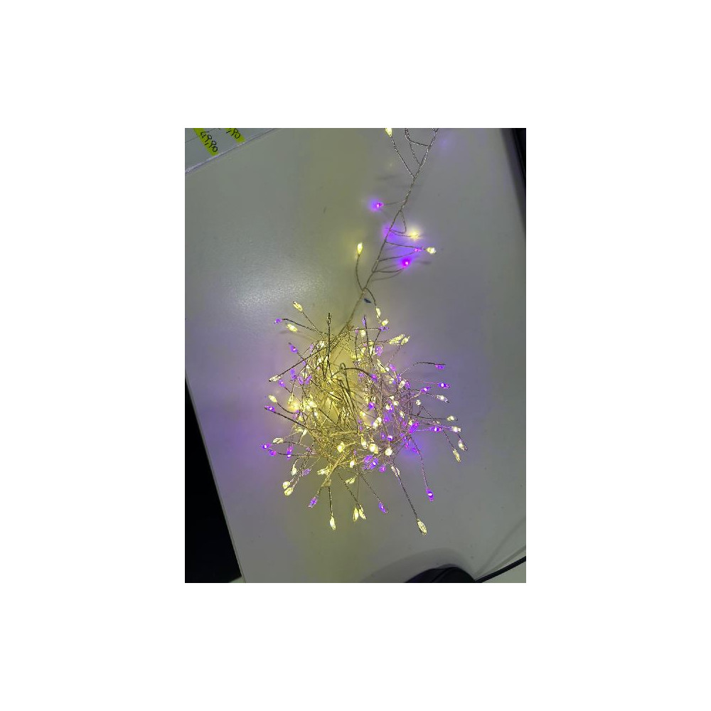 CLUSTER 500LED METAL SILVER PINK BIANCO