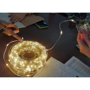 FILO PVC 20M 200LED ALTA LUMINOSITA BIAN