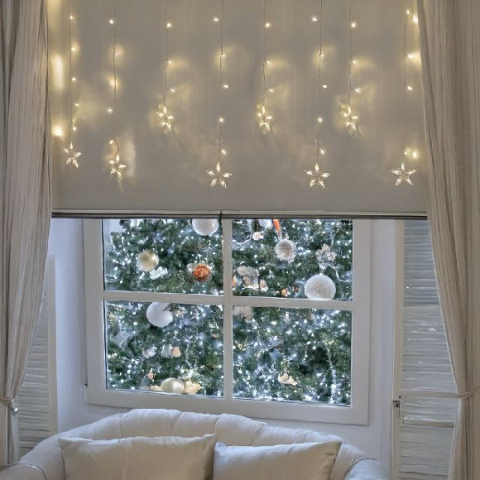 ICELIGHT 90LED STELLE TIMER 125XH70CM CA