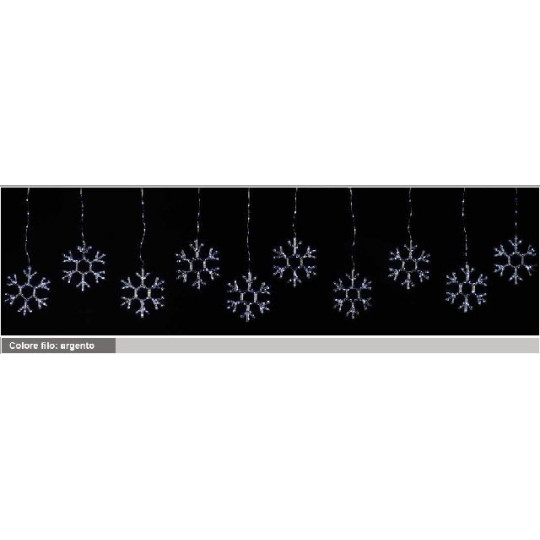 TENDA 10 FIOCCHI NEVE GHIACCIO 360X45