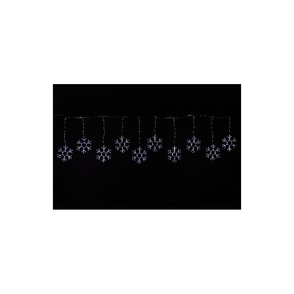 TENDA 10 FIOCCHI NEVE LED CALDO 360X45