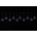 TENDA 10 FIOCCHI NEVE LED CALDO 360X45