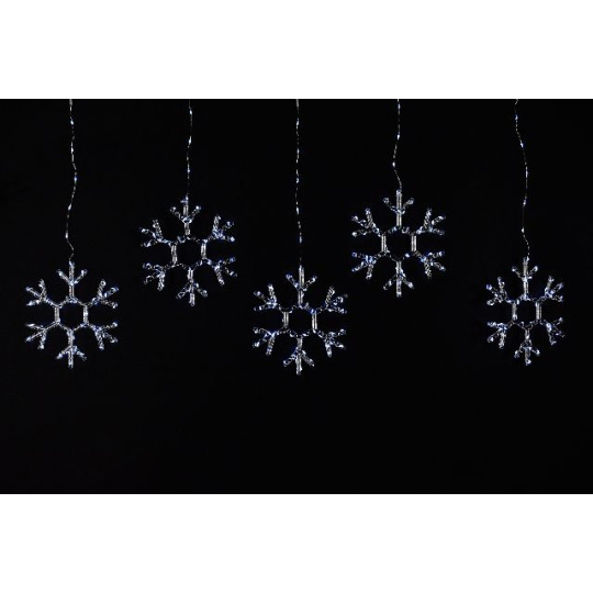 TENDA 10 FIOCCHI NEVE LED CALDO 360X45