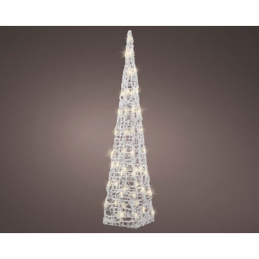 CONO ACRIL D17XH89CM 50LED BIANCO CALDO