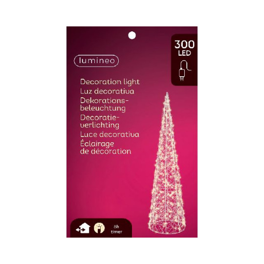 CONO D16XH60CM ARG 300LED BIANCO CAL IP4