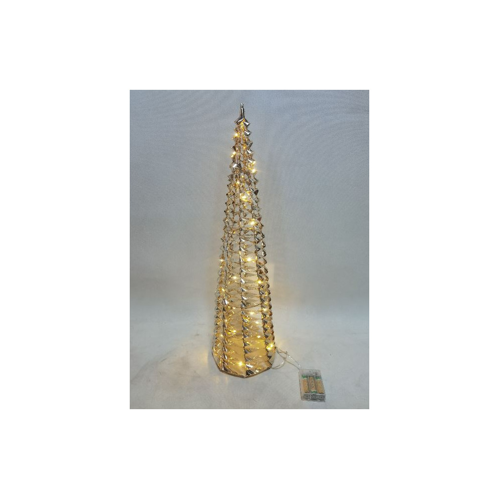 CONO PET ORO D16XH60CM 30LED BATT