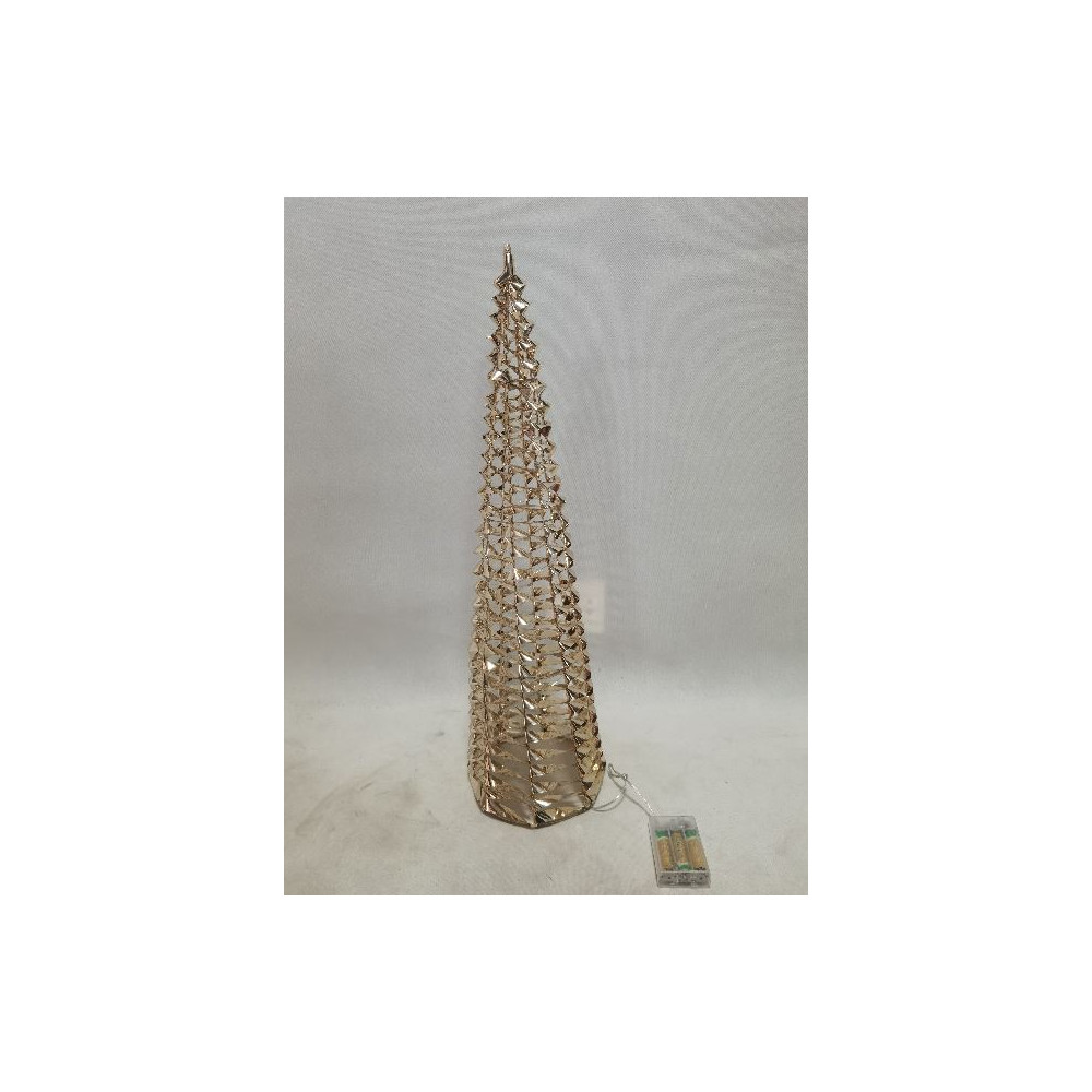 CONO PET ORO D16XH60CM 30LED BATT