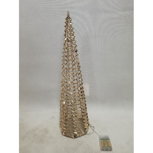 CONO PET ORO D16XH60CM 30LED BATT