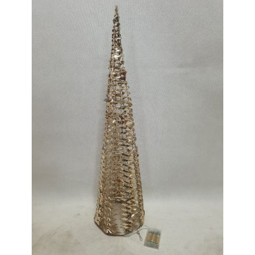 CONO PET ORO D20XH80CM 40LED BATT 2