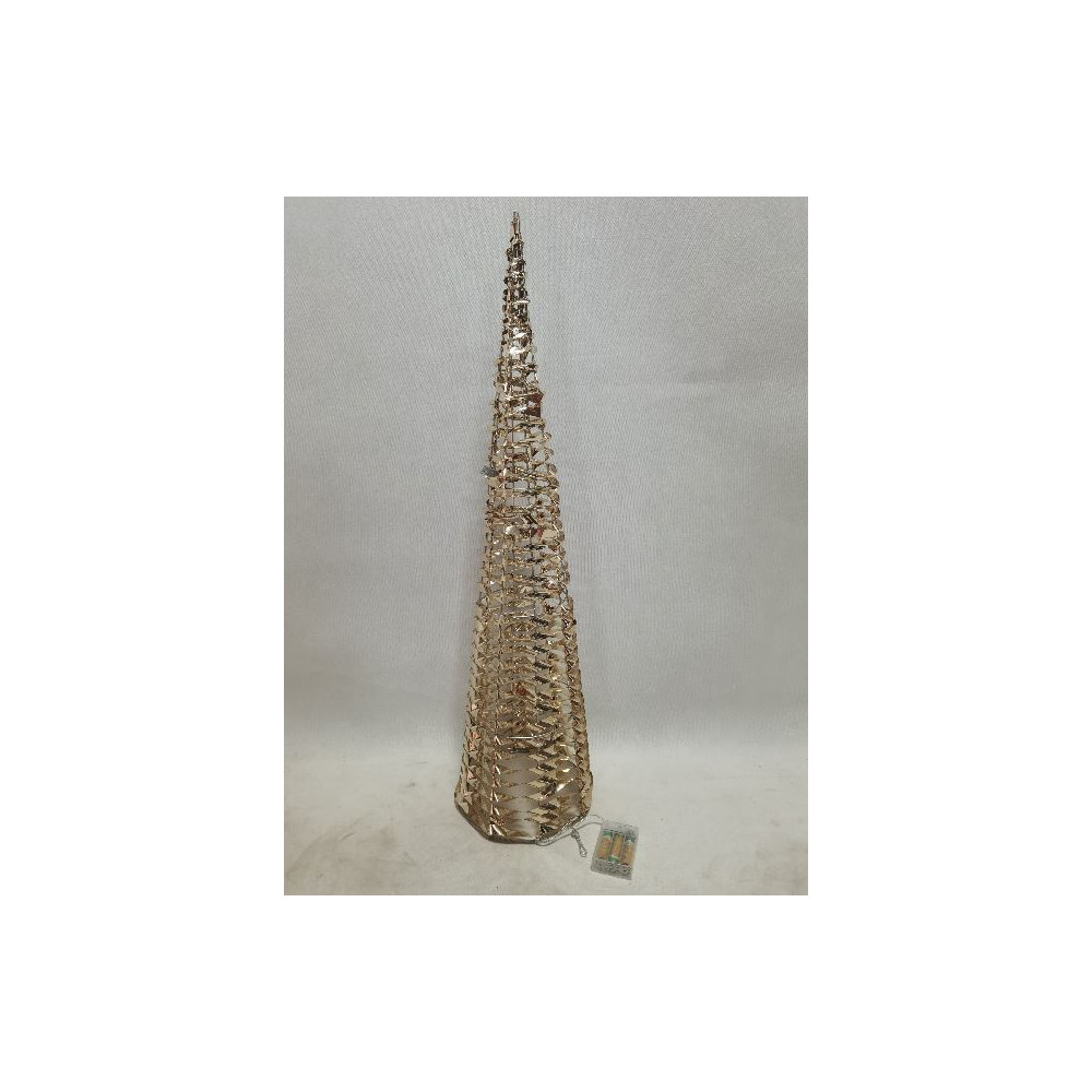 CONO PET ORO D20XH80CM 40LED BATT