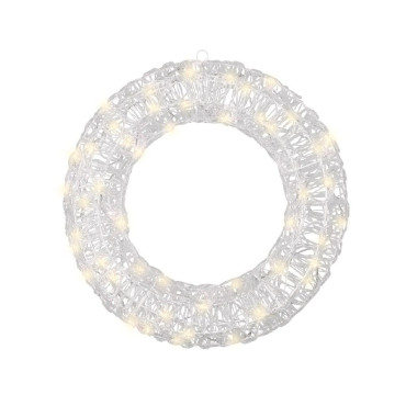 CORONA ACRIL D50CM 60LED BIANCO CALDO 2