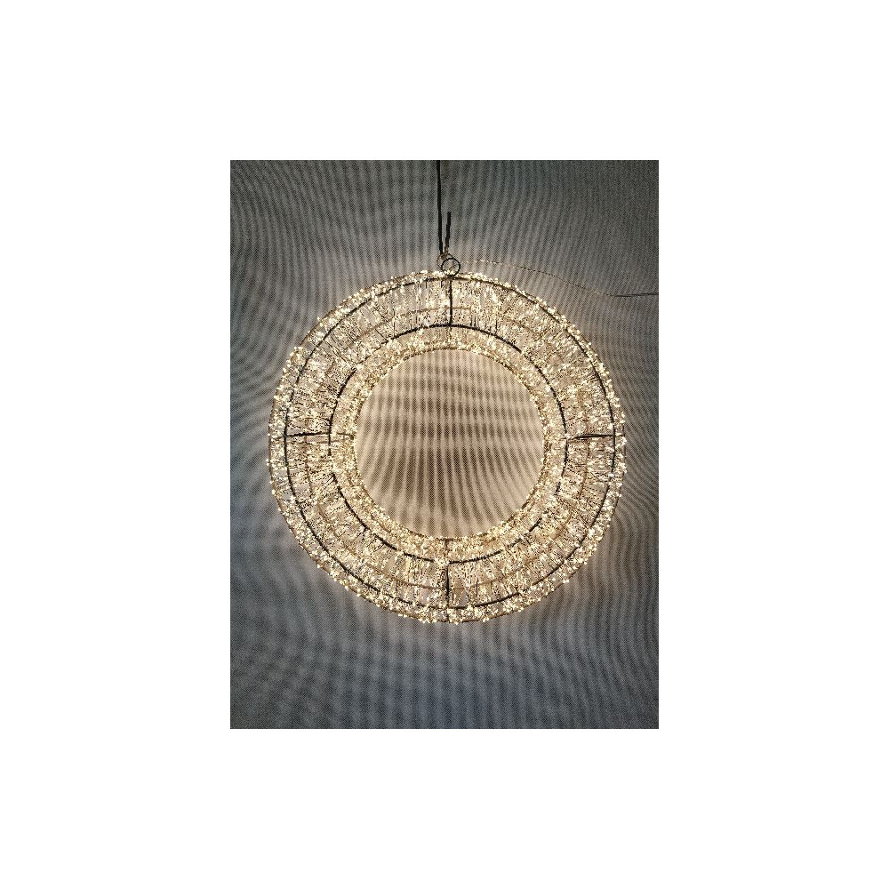 CORONA ORO METAL D40CM 3000LED TIMER OUT