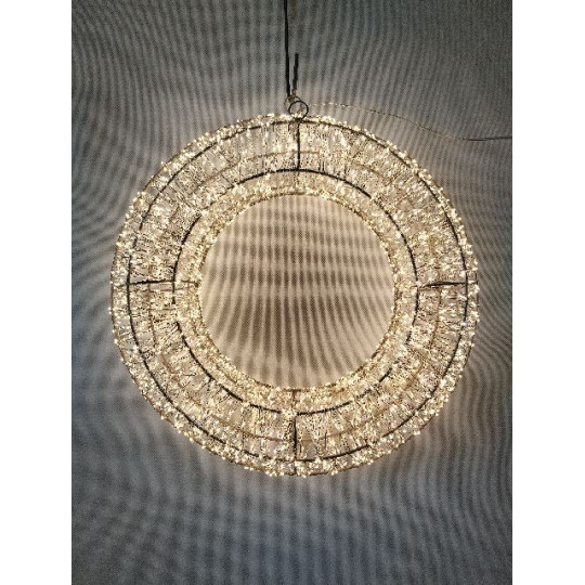 CORONA ORO METAL D40CM 3000LED TIMER OUT