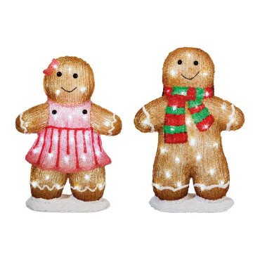 FIG NATALE ACRILICO 13XH46CM 48LED FREDD 2