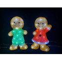 GINGERBREAD 30LED BIANCO FREDDO OUT X2