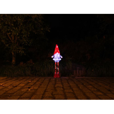 GNOMO ACRIL H68CM BIANCO FREDDO